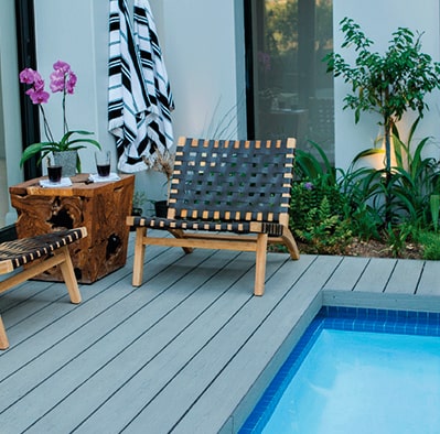 Pisos Deck para alberca resistente al agua