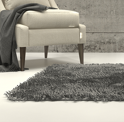 Tapete gris Terza para decoración de sala de estar e interiores